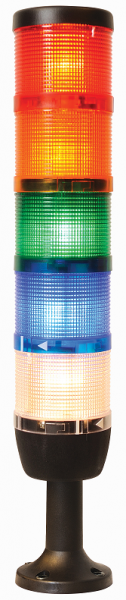 Сигнальная колонна 70 мм. Красная, желтая, зеленая, белая, синяя, 220 вольт, стробоскоп FLESH. РИТЕТ