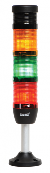 Сигнальная колонна O50 мм. Красная, желтая зеленая 220V AC, стробоскоп Flash с зуммером. РИТЕТ