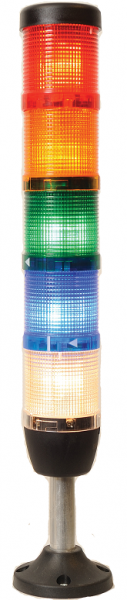 Сигнальная колонна 50 мм. Красная, желтая, зеленая, белая, синяя 220 вольт, светодиод LED. РИТЕТ