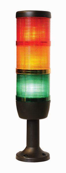 Увеличить Сигнальная колонна 70 мм. Красная, желтая, зеленая 24 вольта, светодиод LED. РИТЕТ