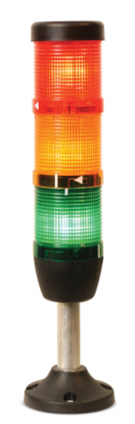 Сигнальная колонна 50 мм. Красная, желтая, зеленая 24 вольта, светодиод LED. РИТЕТ